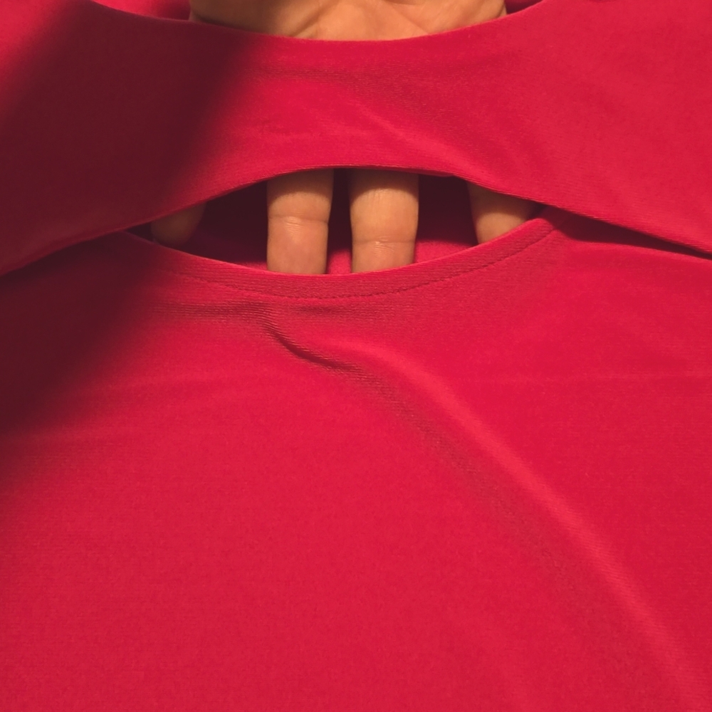 Calvin Klein Pink Ruffle Sleeve Top - Picture 7 of 12